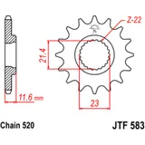 13 Tooth Front Sprocket 520 for: Sport Motorcycles
