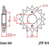 Ritzel 14Z Teilung 520 feinverzahnt Innendurchmesser 21. 7/25 passend für: Kawasaki KLR, KLX, KL