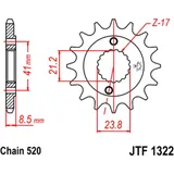 Front sprocket 13 tooth pitch 520 narrow spline inner diameter 21/23 for: Mash Five Hundred, Scrambler, Cafe Racer
