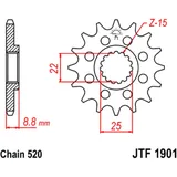 Front sprocket racing 15 tooth pitch 520 alternative: 7260929 for: Beta RR, Xtrainer, RX