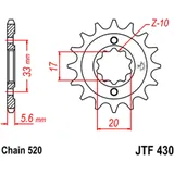 Ritzel 12Z Teilung 520 feinverzahnt Innendurchmesser 16. 7/20 passend für: Kawasaki KX
