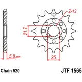 Racing - Ritzel 14Z Teilung 520 feinverzahnt Innendurchmesser 21. 6/25 passend für: Kawasaki KX, KLX