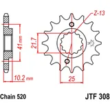 Ritzel 16Z Teilung 520 feinverzahnt Innendurchmesser 21. 6/25 passend für: Honda NX, FMX, FX
