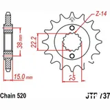 Zahnrad Ritzel 14Z Teilung 520 JTF73714