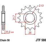 16-Tooth Sprocket Pitch 530 for: Motorbikes