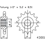 Ritzel 13Z Teilung 420 feinverzahnt Innendurchmesser 14/16. 5 passend für: Gilera GSM