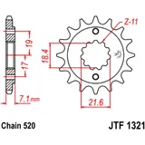 Ritzel 13Z Teilung 520 feinverzahnt Innendurchmesser 18. 4/21. 6 passend für: Honda CRF, CBR, NSR