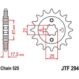 Ritzel 14Z Teilung 525 grobverzahnt 6 Innendurchmesser 21/25 passend für: Honda XBR, CBR, GB
