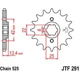Ritzel 17Z Teilung 525 grobverzahnt 6 Innendurchmesser 22/25 passend für: Honda CB, CMX