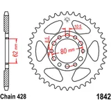 Kettenrad 47Z Teilung 428 Innendurchmesser 062 Lochkreis 080 passend für: Yamaha YZ