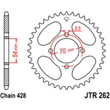 Kettenrad 40Z Teilung 428 für Motorräder