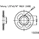 Kettenrad 32Z Teilung 428 schwarz Innendurchmesser 044 Lochkreis 080 passend für: Explorer Bullet, Protector