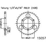Kettenrad 32Z Teilung 428 schwarz Innendurchmesser 042 Lochkreis 062 passend für: Masai L, A, K