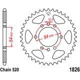 Kettenrad 39Z Teilung 520 Innendurchmesser 064 Lochkreis 084 passend für: Suzuki LT - Z, LT - F