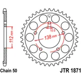 48 Tooth Rear Sprocket 530 for Motorcycles