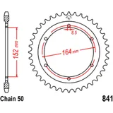 Kettenrad 42Z für: JT Sprockets