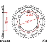 Kettenrad 40Z Teilung 530 Innendurchmesser 130 Lochkreis 150 passend für: Honda NS, VFR