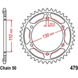 Kettenrad 39Z Teilung 530 Innendurchmesser 110 Lochkreis 130 passend für: MZ/MUZ 1000