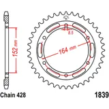 Kettenrad 56Z 428 für Motorräder