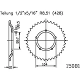 Kettenrad 55Z Teilung 428 Innendurchmesser 067 Lochkreis 104 passend für: Sachs X - Road