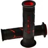 Griffgummi schwarz/orange 22/26 mm offen für Motorräder