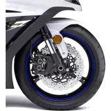Reflective strips blue
