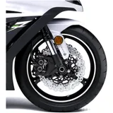 Silver Rim Stickers 7 mm for Motorcycles