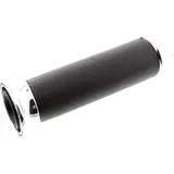 Griffgummi schwarz/chrom Originalersatzteil D. 21MM geschlossen. passend für: Vespa V, PX, N, PK