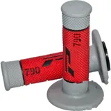 Lenkergriffe Griffgummi schwarz/grau/rot