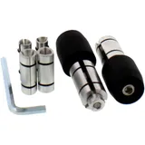 JMP Mini Bar Ends Aluminium Black for 22 mm Handlebars