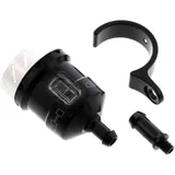 Bremsflüssigkeitsbehälter Evotech schwarz/silber/schwarz für Sportmotorräder