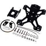 Nummernschildhalter in Schwarz für Motorräder
