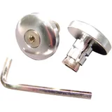 Aluminium Handlebar Ends Silver 13 mm