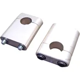 Klemmsatz Lenker silber 22 mm 50 mm Höhe für Motorräder