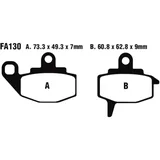 Brake pads std EBC fa130tt altn 7871825 for: Kawasaki KX, KLR