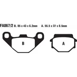 Bremsbeläge Bremsklotz Standard EBC FA0672