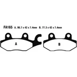 Bremsklotz Sinter HH EBC passend für: Benzhou YY125T, YY125T - 10, YY125T - 19
