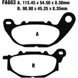 Semi-Sinter Brake Pad V for Cruiser and Touring Bikes