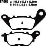 Bremsklotz Semi-Sinter V EBC für Cruiser und Touring Bikes 7320098