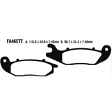 Bremsklotz Sinter MX - S EBC passend für: AJP PR3, PR4, PR5, Honda CRF, PCX, XL