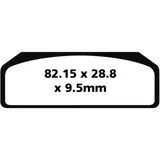 Brake pads sintered gpfax EBC gpfax611hh for: BMW HP4
