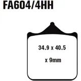Brake pads sintered epfa EBC epfa604/4hh for: Triumph Speed Triple, Street Scrambler, Street Twin