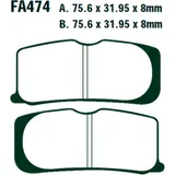EBC Bremsklötze Standard für Motorräder 7323371