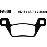 Brake pads sintered r EBC fa600R mx for: Kymco MXU