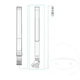 Lock screw fork KAYABA M6X6mm for: Honda CRF
