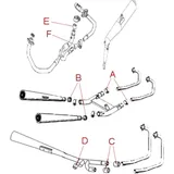 Auspuffverbindungsdichtung Athena 38X43X26MM passend für: Moto Guzzi V7, Nevada, Breva