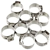 BAND CLAMP for Motorcycles 18.9 JMP WIDTH 7MM STAINLESS STEEL 10 PCS