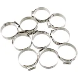 BAND CLAMP for Motorcycles 26.4 JMP WIDTH 7MM STAINLESS STEEL 10 PCS