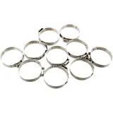 Lochbandklemmen für Motorräder 33.0 JMP Edelstahl 7 mm 10 Stück