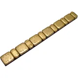 IRON ADHESIVE BALANCE WEIGHTS 5/2.5G 15X 45G STRIPS for motorcycles gold